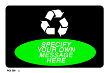 Recycle Custom Text Label